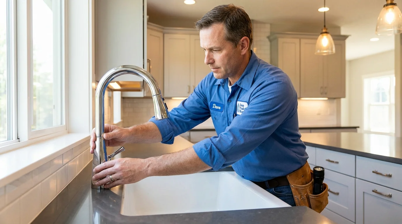Kitchen faucet installation by Johns Plumbing LLC in Lakewood